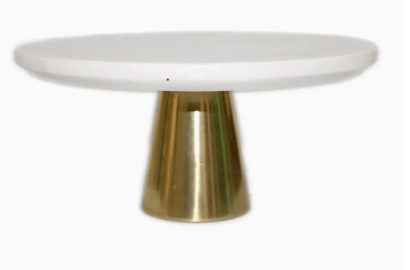 Marble and Gold Cake Pedestal