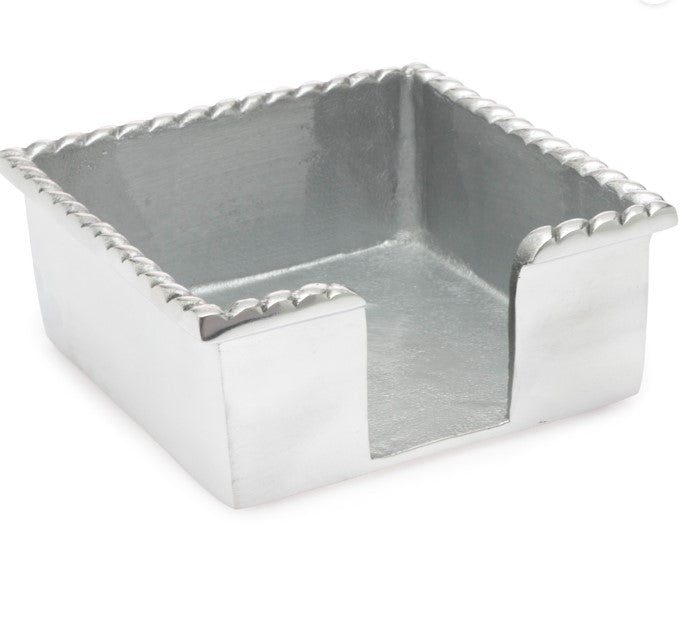 Aluminum Braided Edge Cocktail Napkin Holder