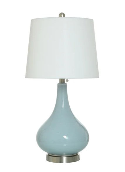Ceramic Table Lamp-Powder Blue