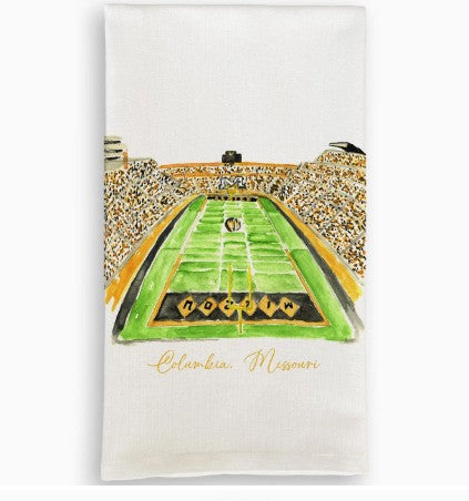 Watercolor Mizzou towel