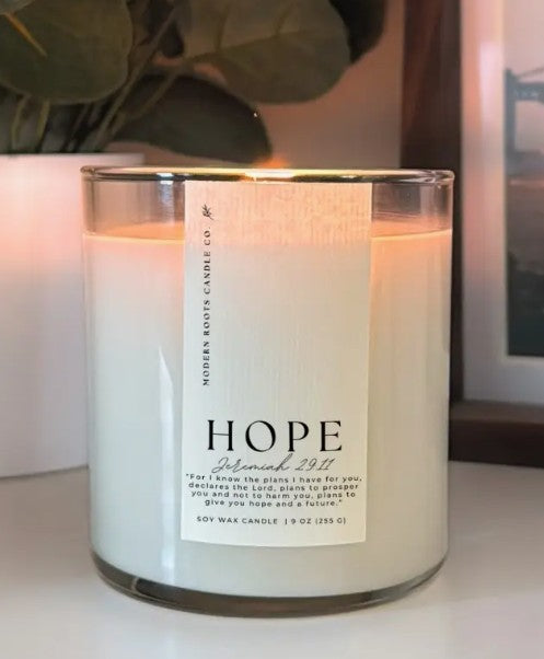 Modern Roots Scripture Verse Candle