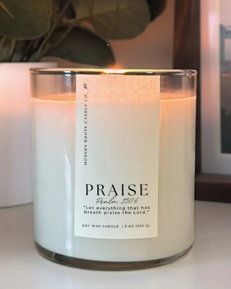 Modern Roots Scripture Verse Candle