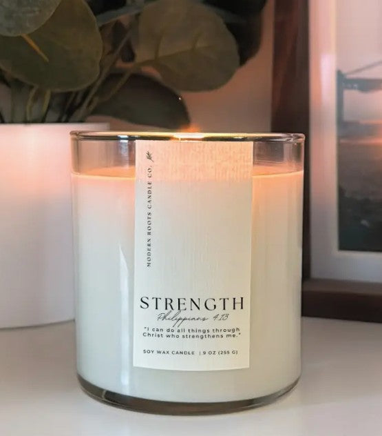 Modern Roots Scripture Verse Candle