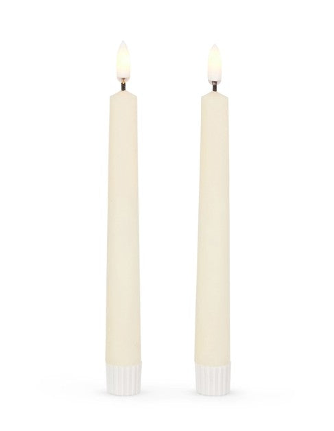 Battery Operated Taper Candles Set of 2