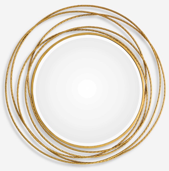 Uttermost Whirlwind Round Mirror