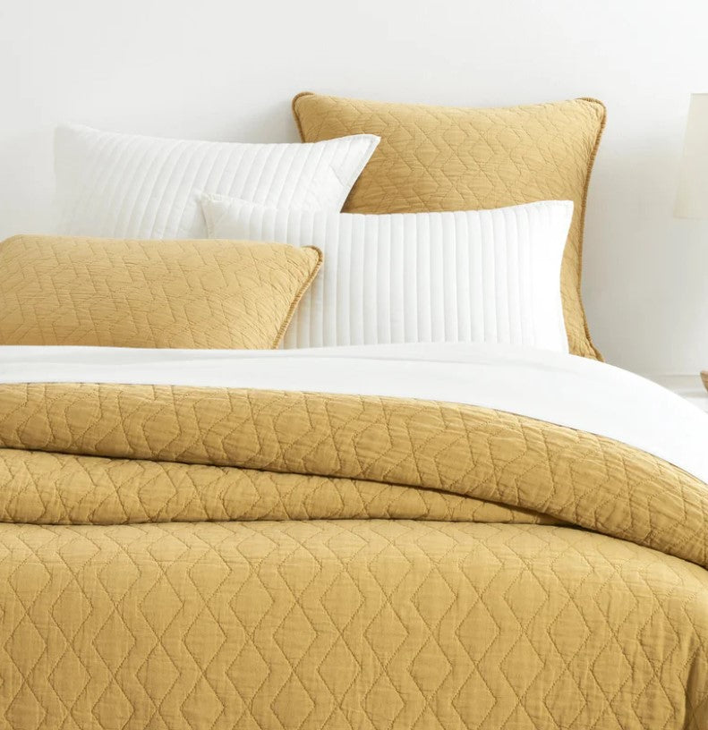 Annie Selke Birdie Coverlet Gold