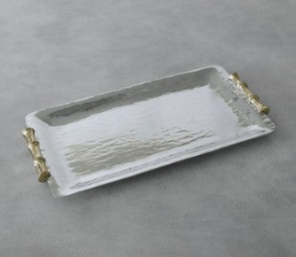 Beatriz Ball Garden Bamboo Gold Handled Tray