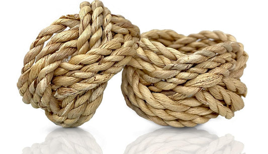 Braided Natural Woven Napking Rings-Set of 4