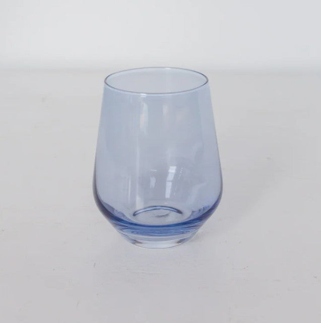 Estelle Stemless Wine Glass - Cobalt