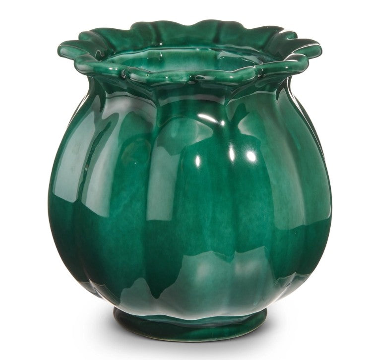 Green Tulip Vase