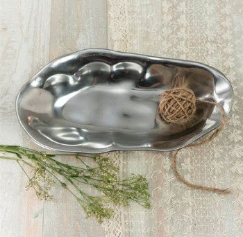 Aluminum Free Form Oblong Bowl