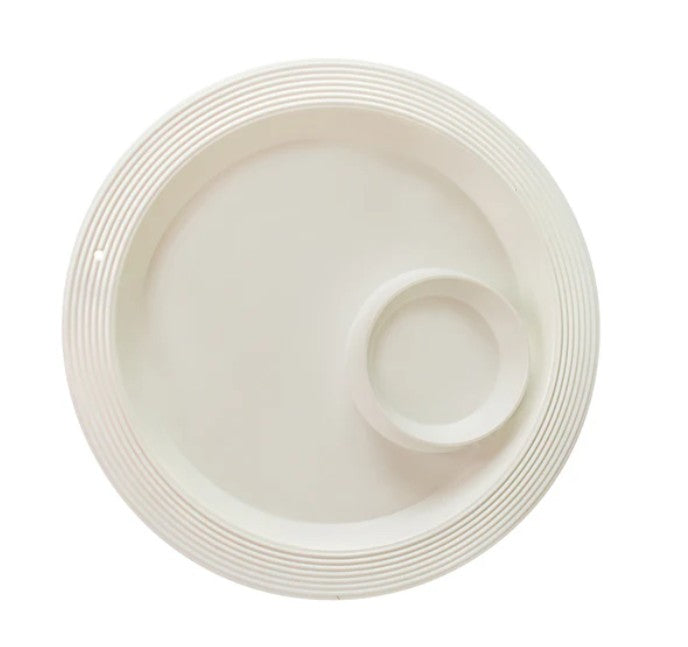 Nora Fleming-Melamine Pinstripes Chip and Dip Platter