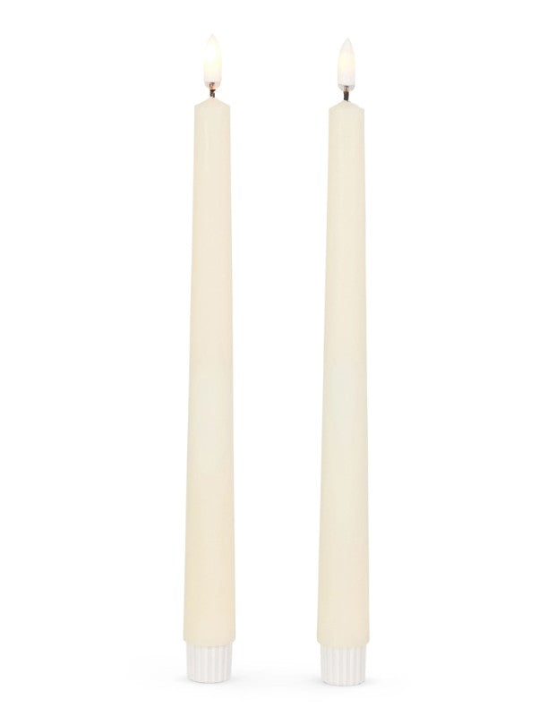 Battery Operated Taper Candles Set of 2