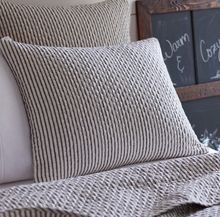 Taylor Linens Bergen Stripe Black Sham